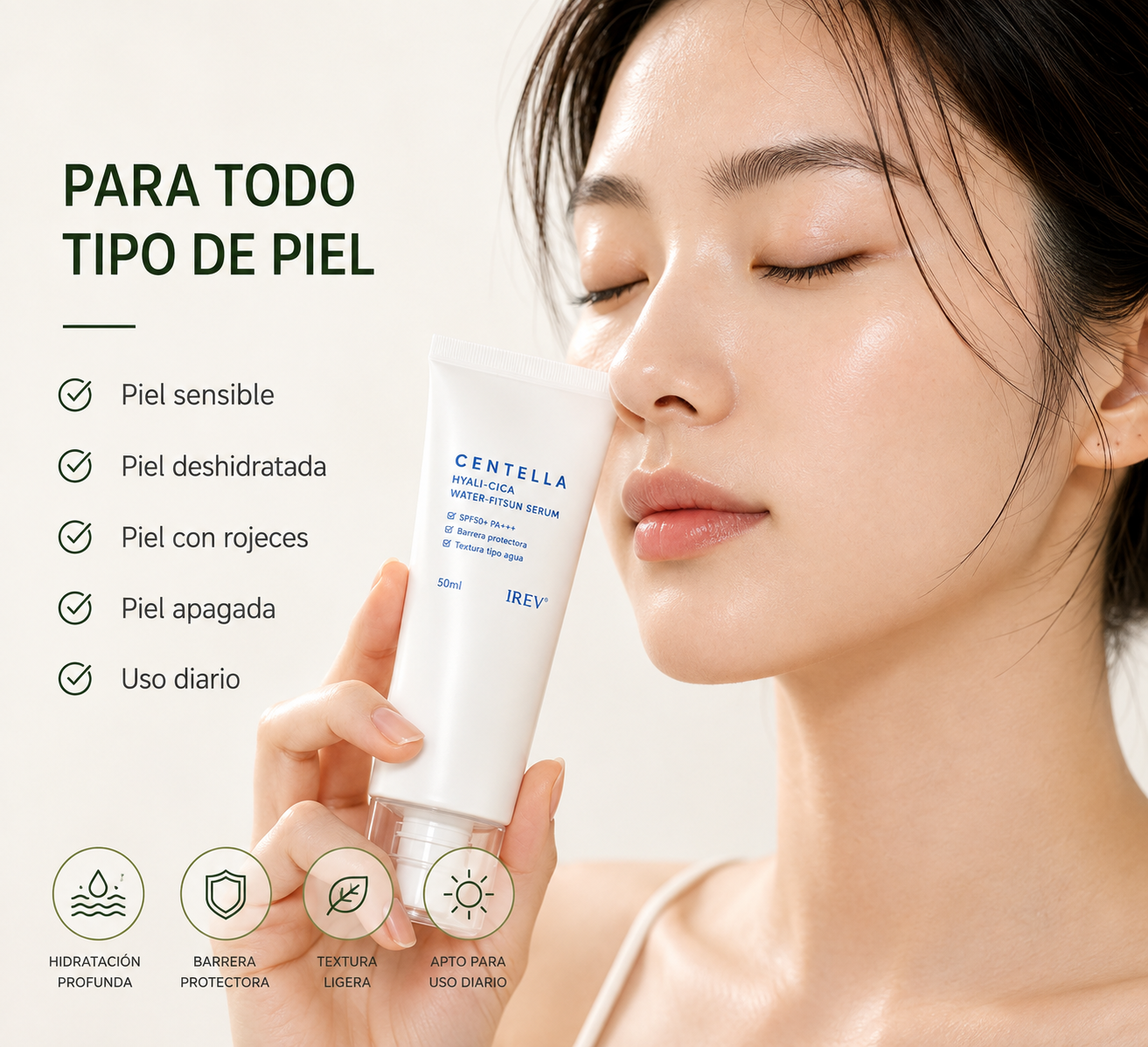 Sérum Solar Centella Hyali-Cica SPF50+ PA++++